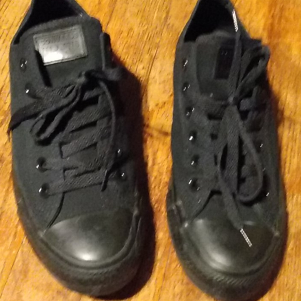 Black canvas converse ALLSTARS